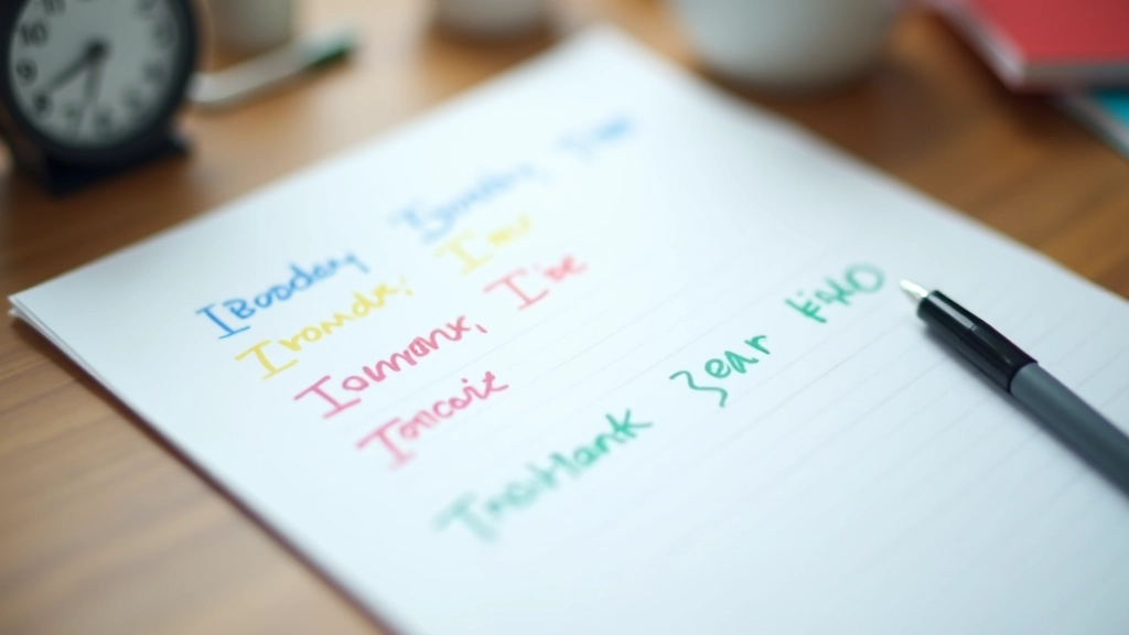 Papírový denní plán s barevnými bloky a značkami času