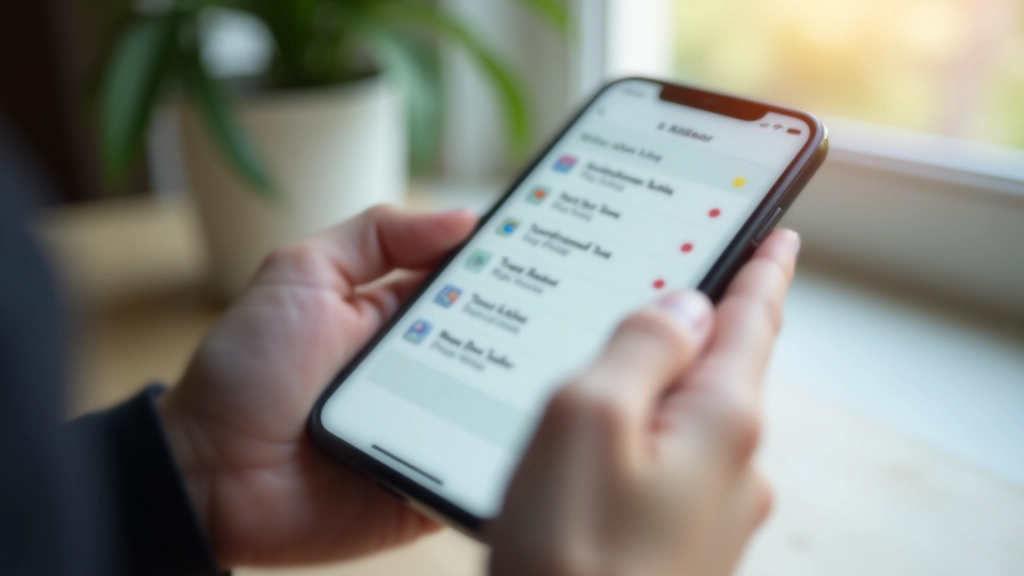 Blízko na obrazovku smartphonu zobrazující aplikaci Todoist s naplánovanými úkoly
